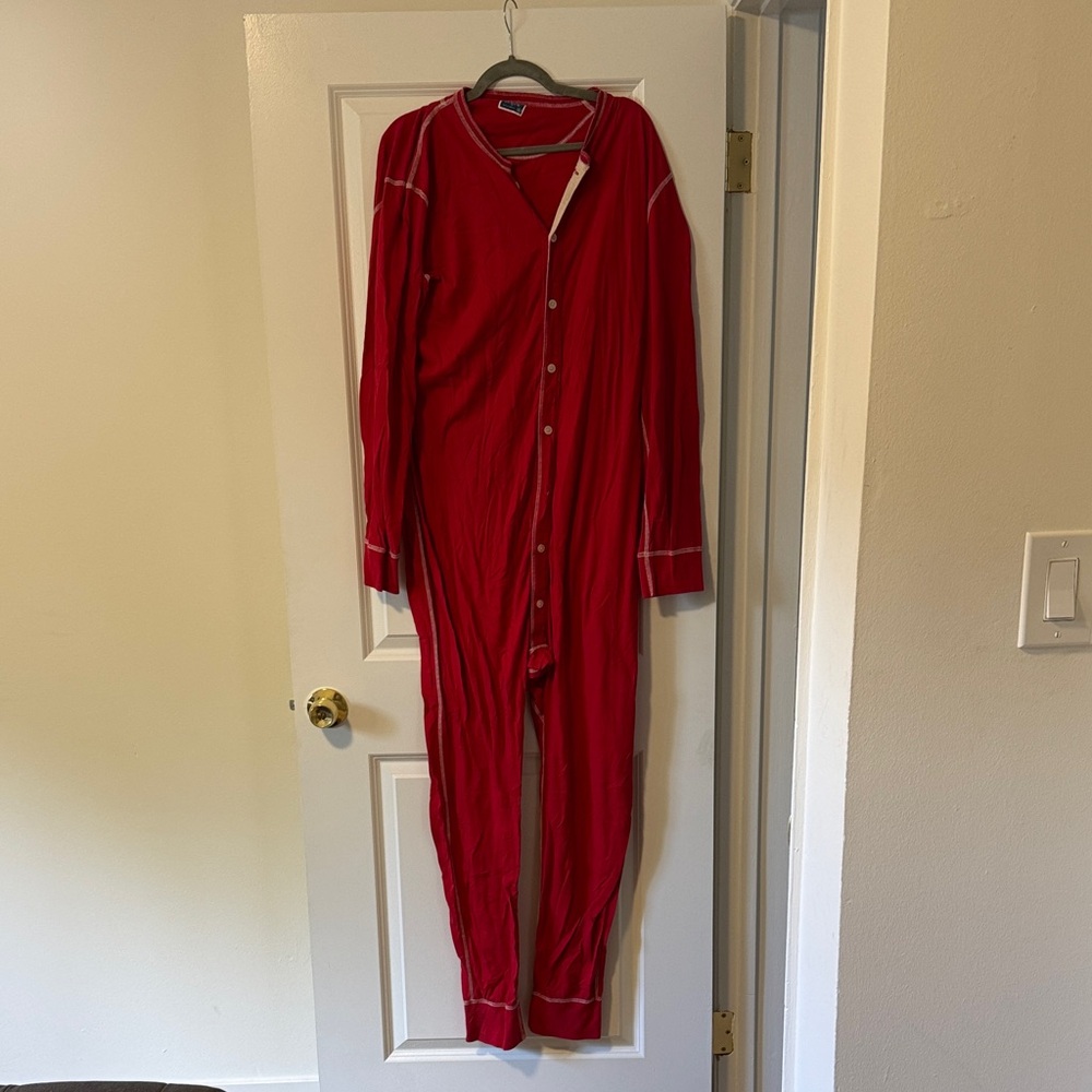 J. Crew Red Pajama Top